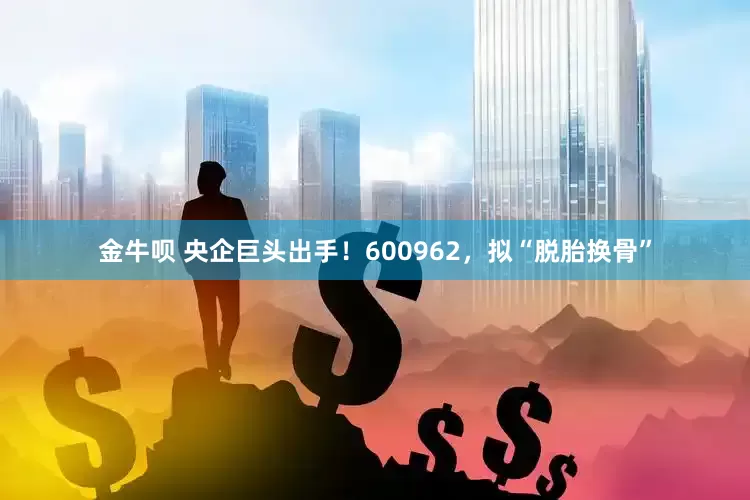 金牛呗 央企巨头出手！600962，拟“脱胎换骨”