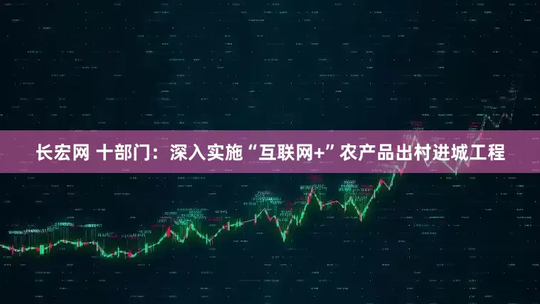 长宏网 十部门：深入实施“互联网+”农产品出村进城工程