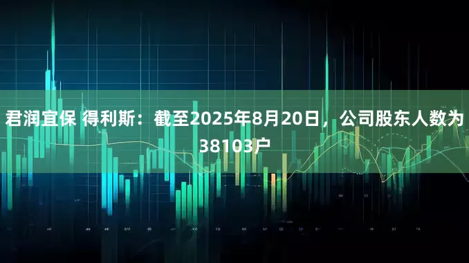 君润宜保 得利斯：截至2025年8月20日，公司股东人数为38103户