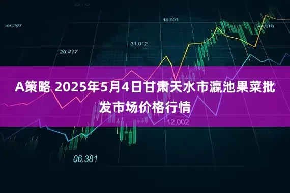 A策略 2025年5月4日甘肃天水市瀛池果菜批发市场价格行情